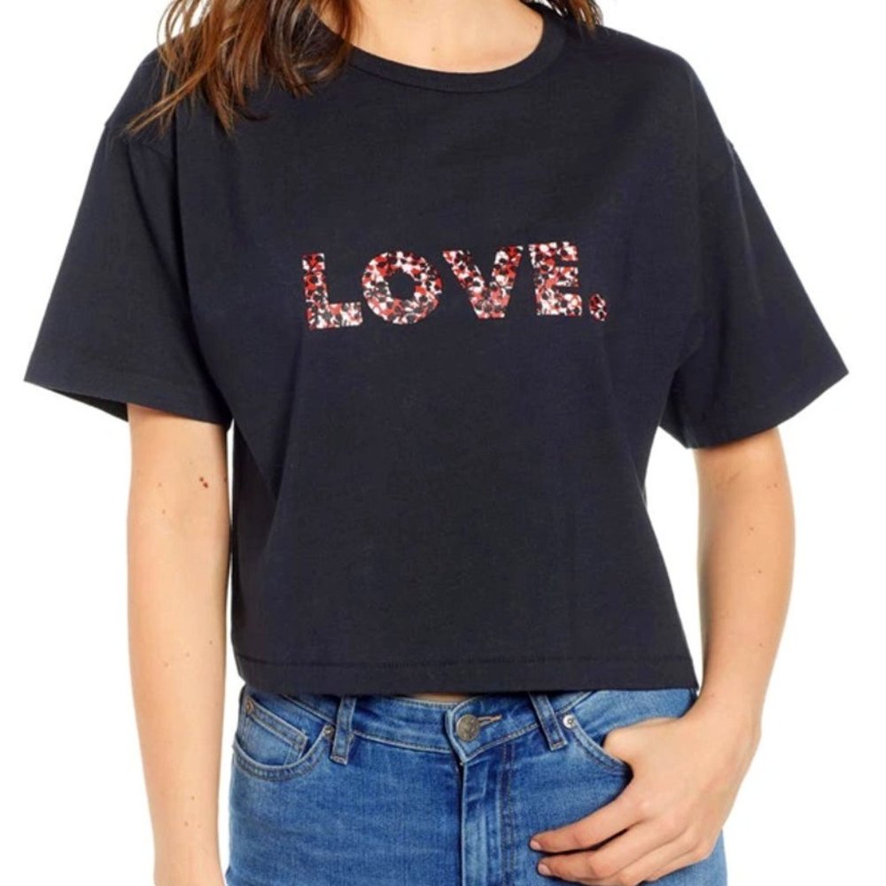 Rebecca Minkoff Cropped Love Tee